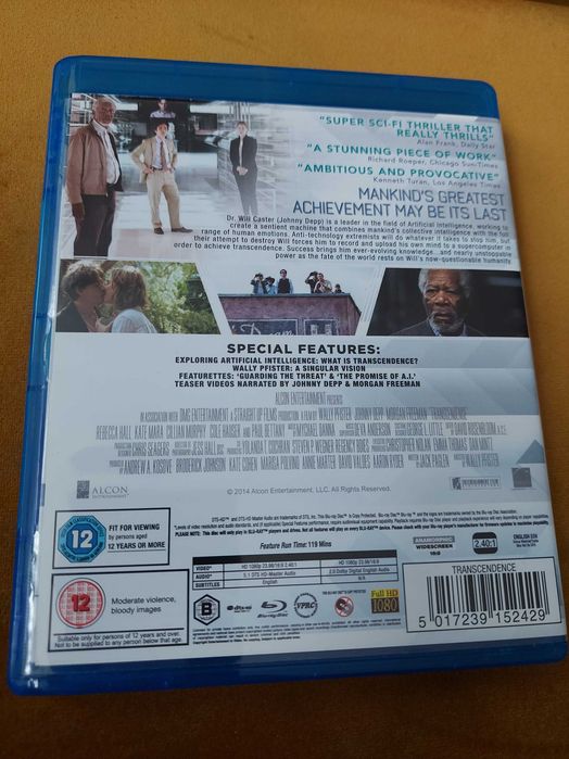 Transcendencja   Blu ray  BRAK  Polskiego Lektora i Napisów