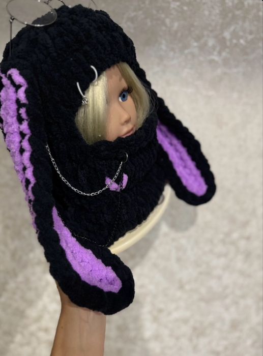 Балаклава- шапочка для дівчинки ручної роботи