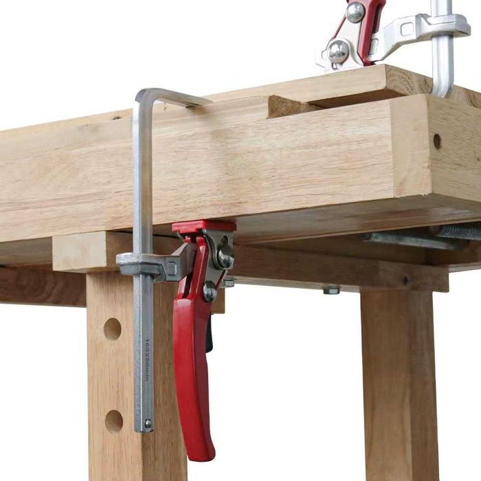 Zacisk, ścisk, uchwyt szybkomocujący do szyn oraz innych zastosowań