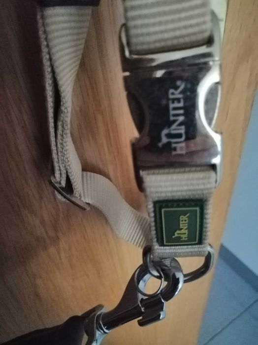 Coleira L e trela Hunter Novas (ver fotos e descrição)