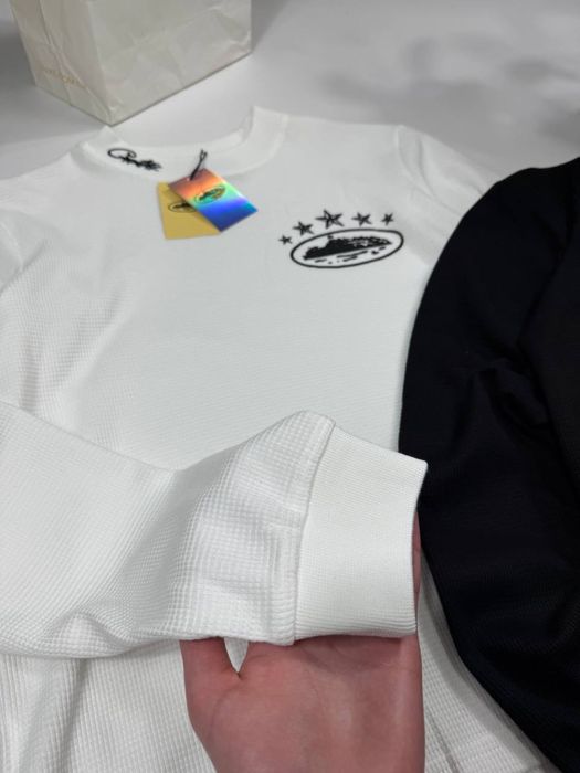 Лонгслів Corteiz чоловічий Лонг Кортез вафельний Corteiz Кофта