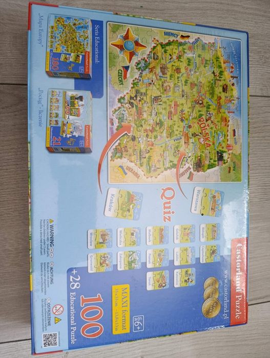 Puzzle mapa Polski quiz nowe