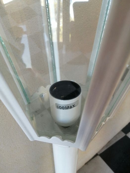 Candeeirode jardim exterior 120cm aluminio novo