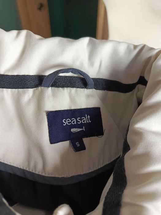 Kurtka Sea Salt biała pikowana krótka Seasalt Cornwall S 36