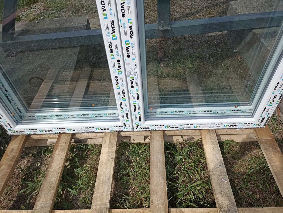 Okno tarasowe pcv 180/200 białe