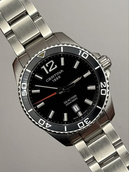 Certina ds c013.410.11.057.00 ds action męski zegarek sportowy nurek
