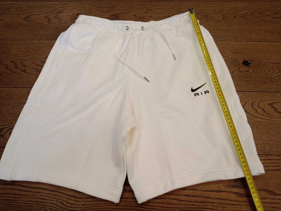 Krótkie Białe spodenki NIKE AIR 100% Bawełna