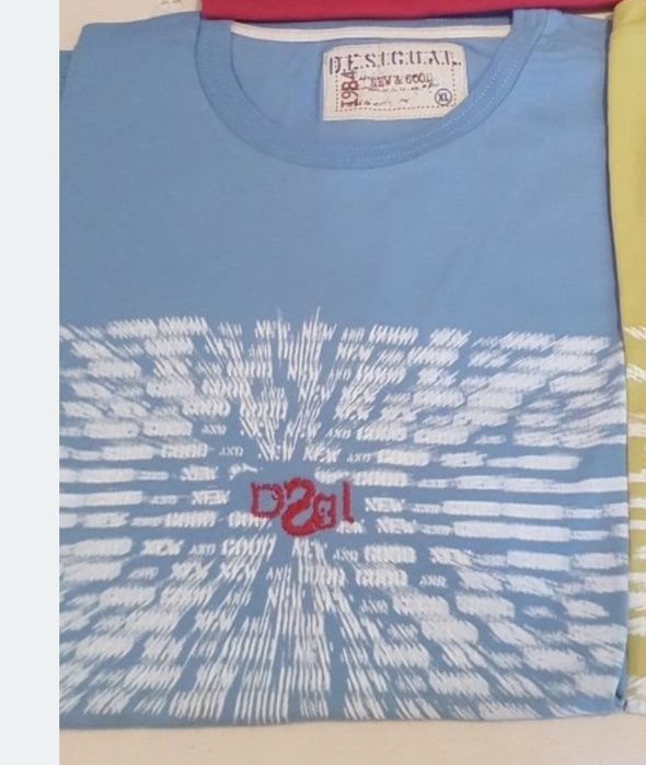 Camisolas manga curta homem desigual