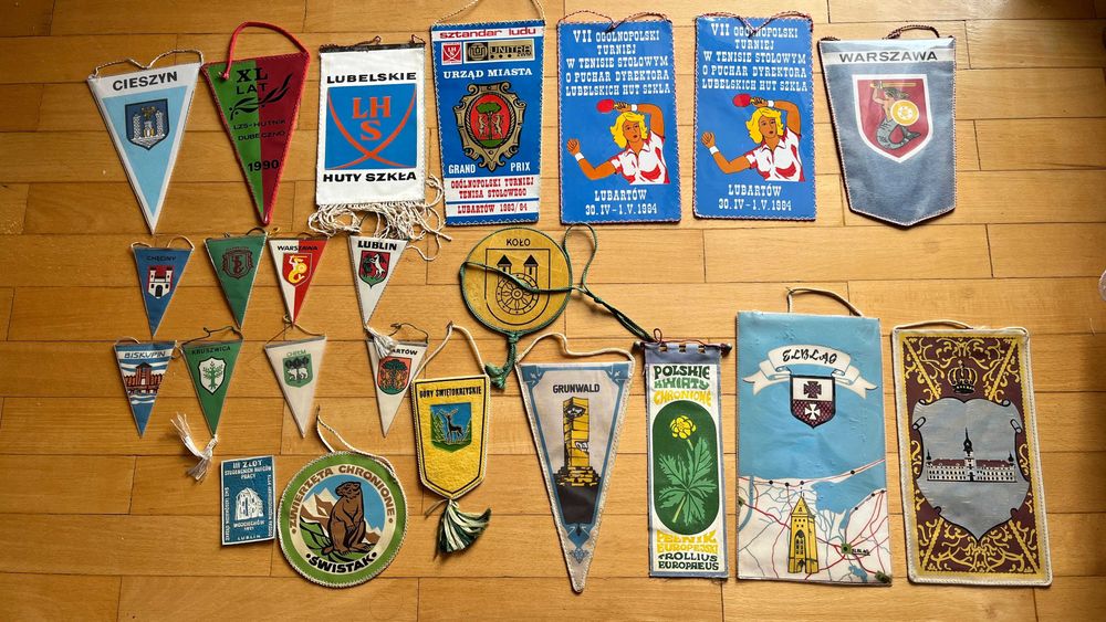 Proporczyki z lat 1980 PRL czasy komunizmu