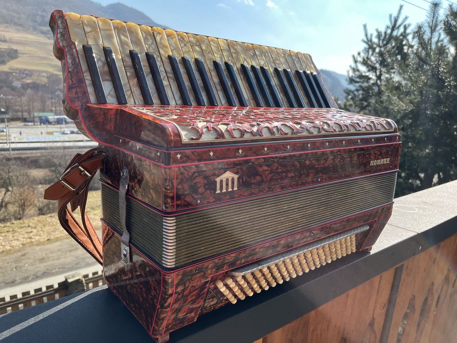 Akordeon Hohner Morino musette 5555  imperator 120 unikat