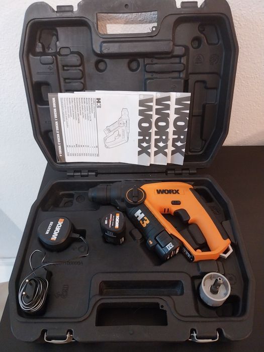 Aparafusadora / Martelo / Broca H3, Worx WX382