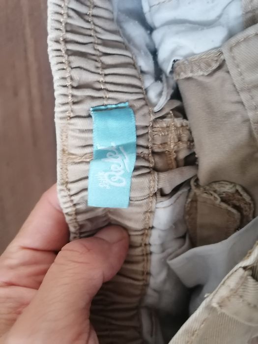 Szorty spodenki krótkie na lato beżowe jeans 86 Rebel