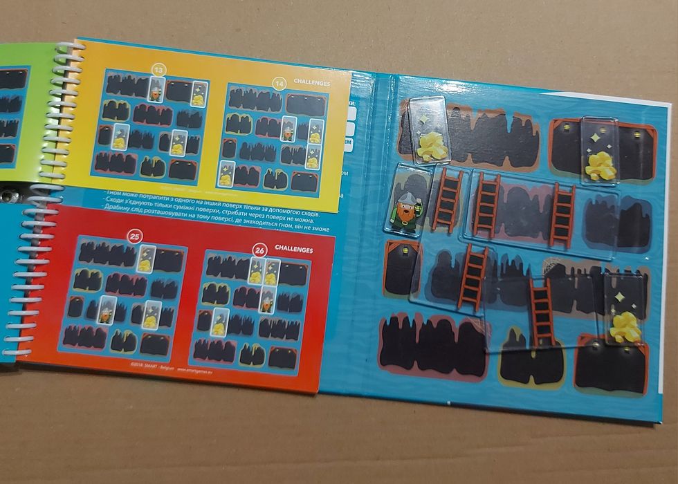 Магнітна дорожня гра "Золото гнома" 6+ , Smart Games , 48 завдань