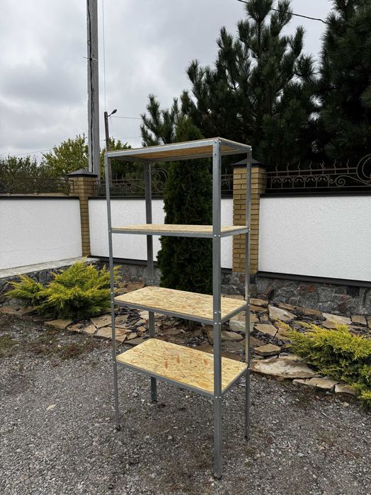 Стелаж полиці гараж склад магазин металевий кладова підвал квіти льох