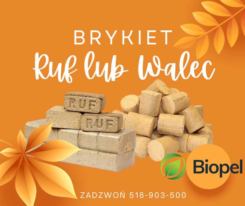 Brykiet kominkowy RUF bukowo-dębowy dowóz do klienta