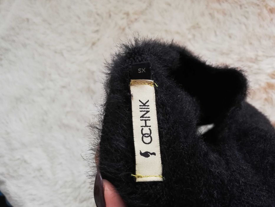 sweter OCHNIK xs s 34 36 czarny sweterek OCHNIK xs
