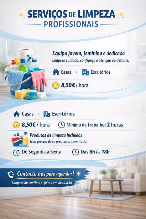 Faço limpezas Aveiro/Águeda