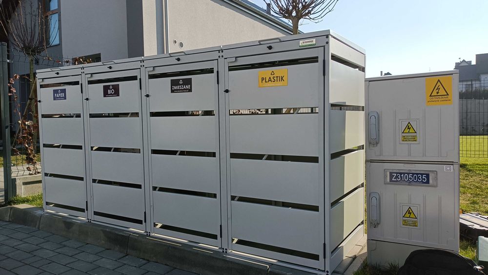 Obudowa Zabudowa Kosza Złoty dąb Wiata Śmietnikowa Domek Narzędziowy