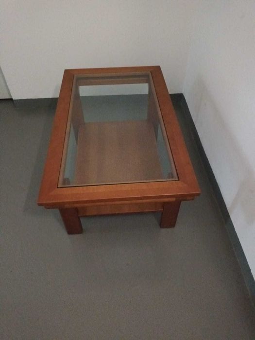 Mesa de Apoio com Tampo Vidro