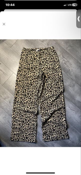 Літні штани палаццо в жатку