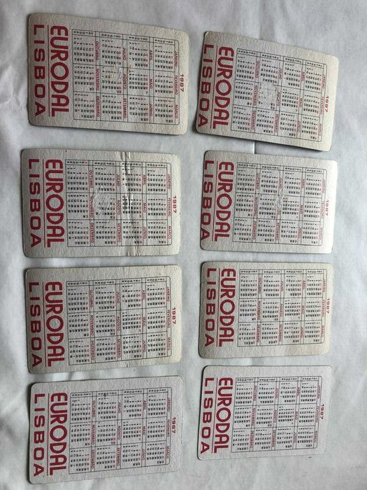 Calendários antigos - Coleção