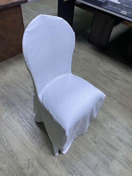 Чехол на стул белый
