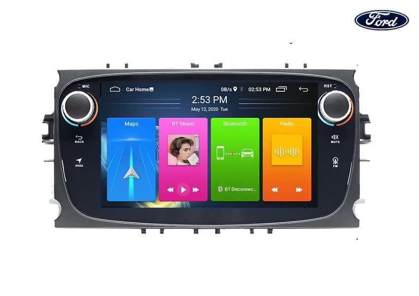 NOVOS: Auto Rádio GPS FORD (7") • ANDROID 15 • BT • USB • WIFI Focus Mondeo | CARPLAY • ANDROID AUTO