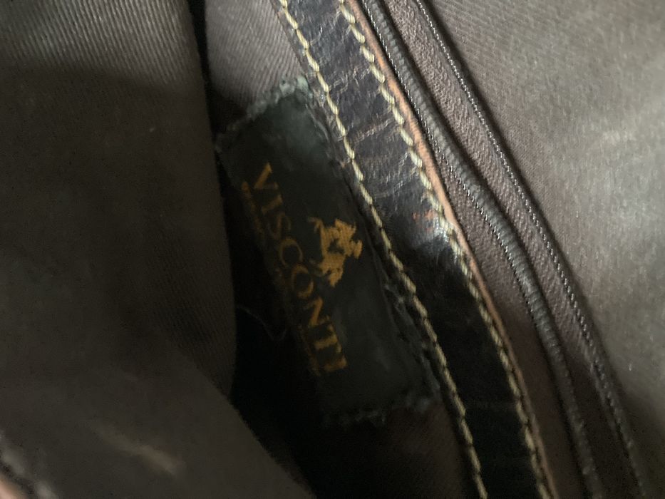 Torba listonoszka VISCONTI gruba porządna skóra