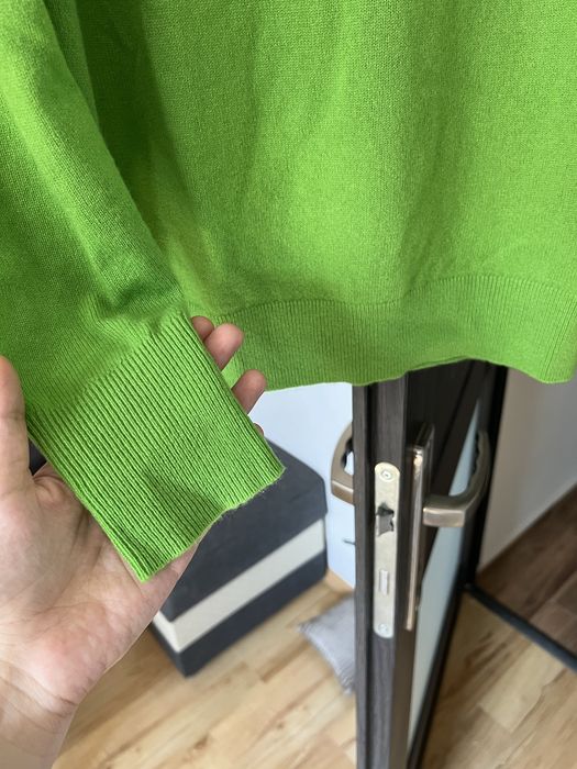 Kaszmirowy sweter zielone jabłko