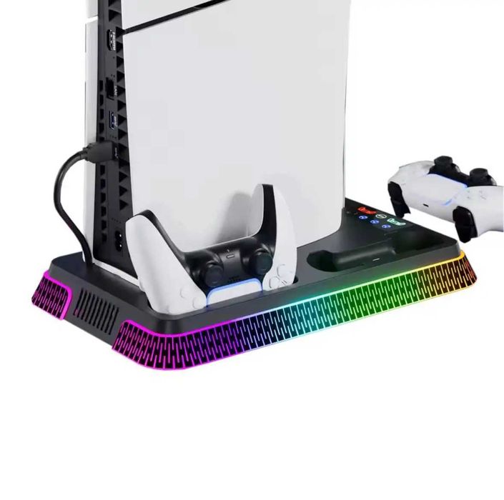Док cтанція для PS5/PS5 Pro/PS5 Slim та геймпадів Dualsense PS5