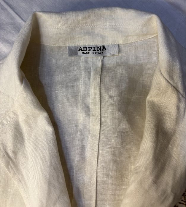 Лляний італійський жакет ADPINA (100% льон), вишивка, Made in Italy