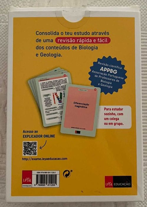 Biologia e Geologia - Exames Nacionais - cartões de revisão