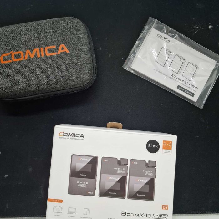 Comica BoomX-D2 Pro Microphone Wireless (2TX+RX) 2.4G - Preto