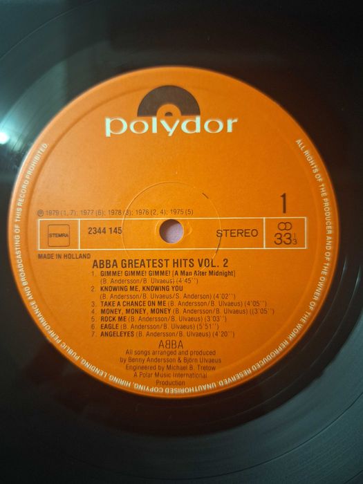 Vinil ABBA Greatest Hits Volume 2