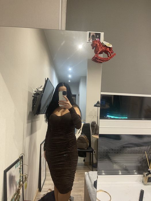 Сукня коричнева на M-L