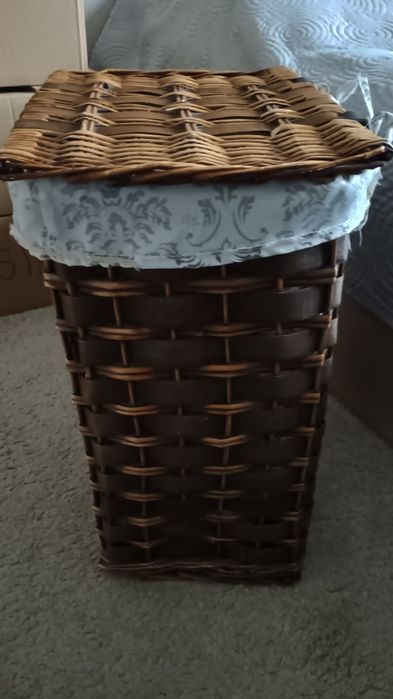 Kosz wiklinowy na pranie