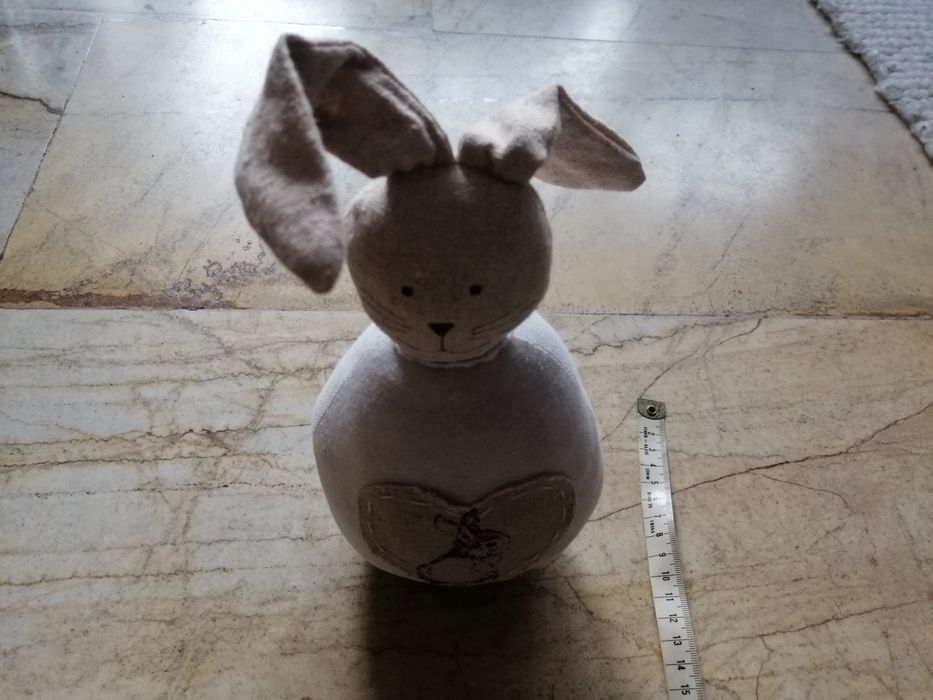 Ogranicznik do drzwi ,ozdobny ,zajączek z obciążeniem, też do książek