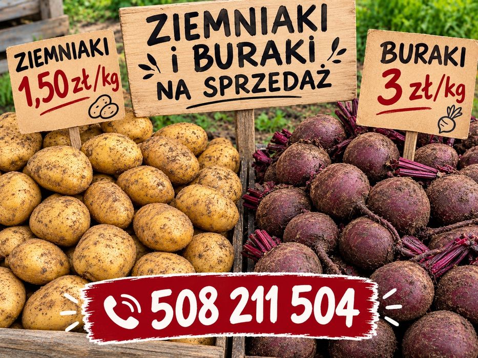 Ziemniaki i buraki na sprzedaż