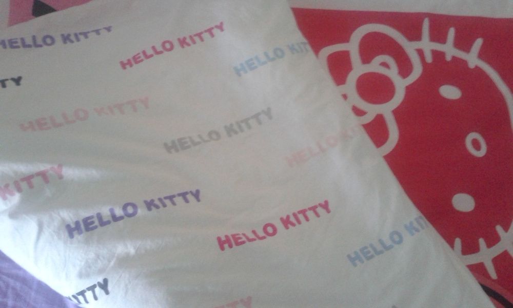 Capa de edredão+fronha Hello kitty original