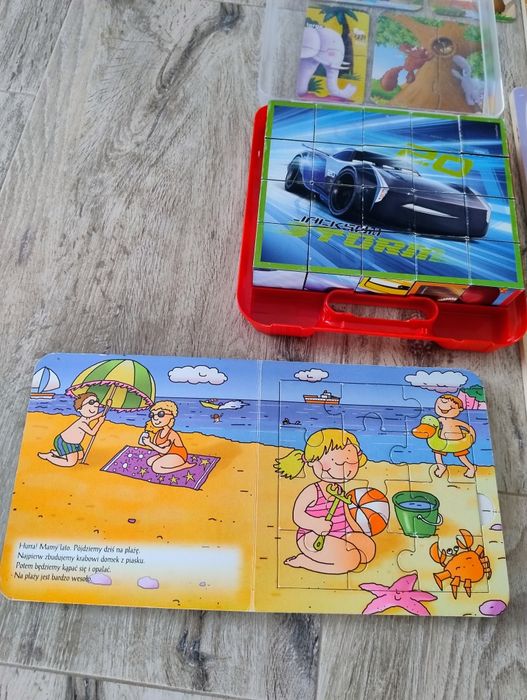 Puzzle drewniane dopasowywaniu układanki książki