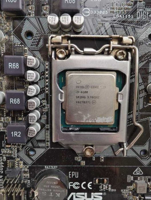 Комплект! Asus H110M-K s1151 + i3 6100 + 8gb ddr4