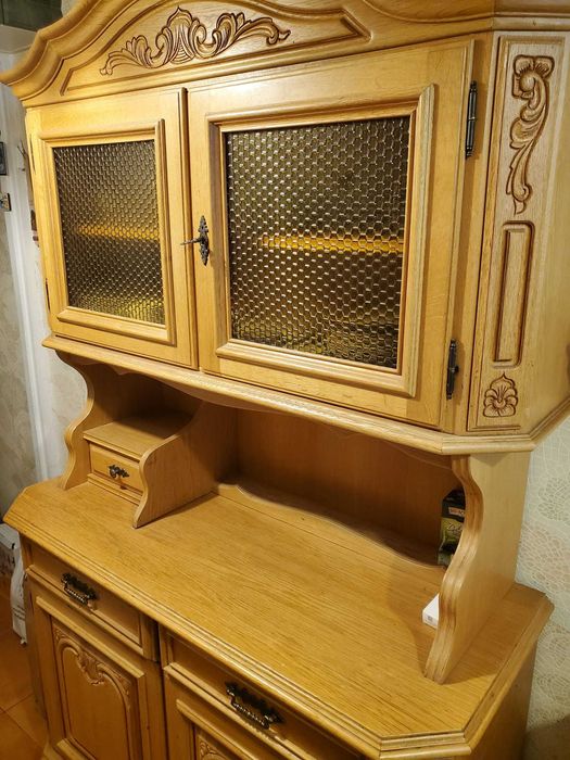 Kredens drewniany z litego drewna