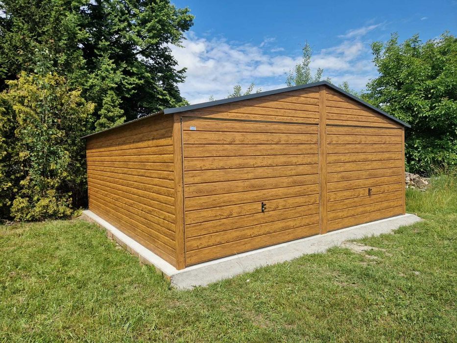 Garaż blaszany 6x5 m PREMIUM garaże blaszane 6x5 7x5 8x5 9x5 6x6 7x6 8x6 9x6 PRODUCENT garaży PREMIUM !!!