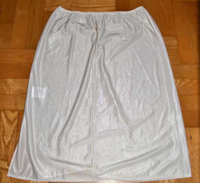 31^ m&s vintage półhalka midi   beż 44/46