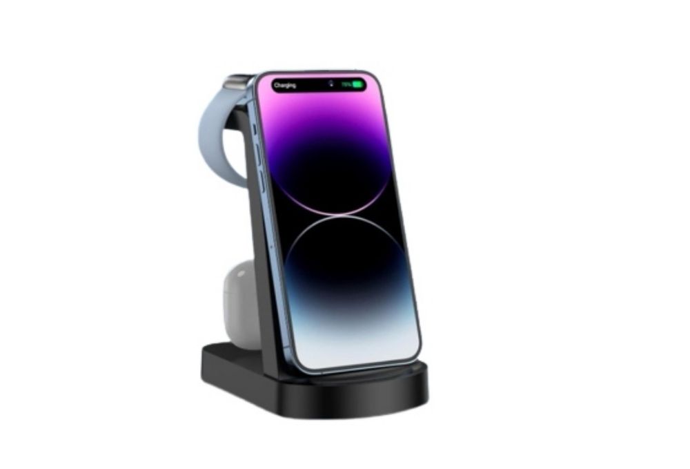 Ładowarka indukcyjna CKCN 3 w 1 G618 bezprzewodowa