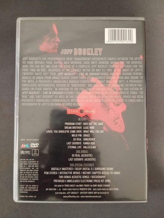 DVD Jeff Buckley - Live on Chicago