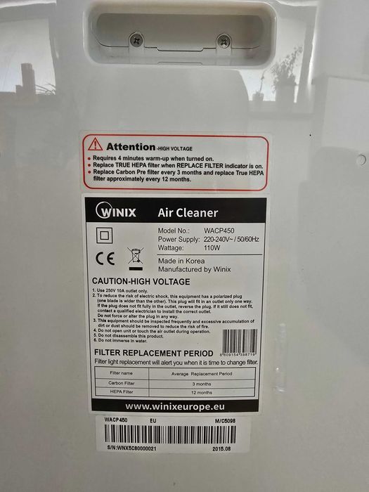 Oczyszczacz powietrza Winix P450
