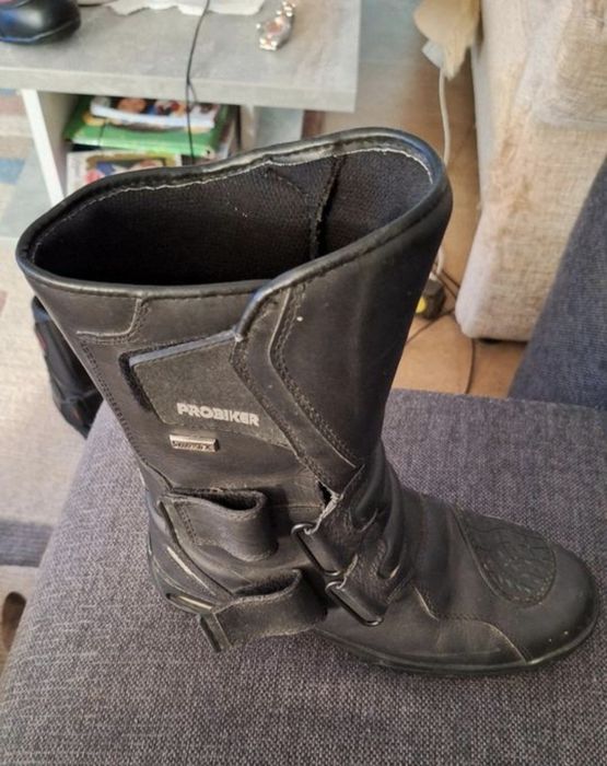 продам кожаные сапоги для мотобайка