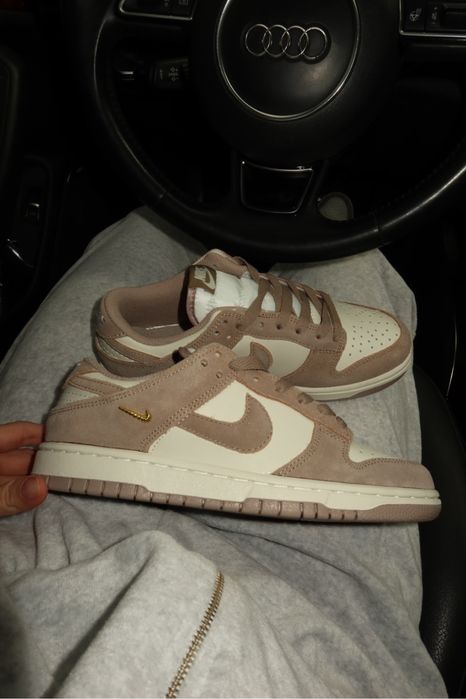Nike SB dunk low найк данк шоколад і беж