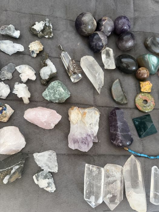 Zestaw minerałów , mineraly